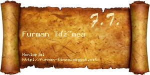 Furman Tímea névjegykártya
